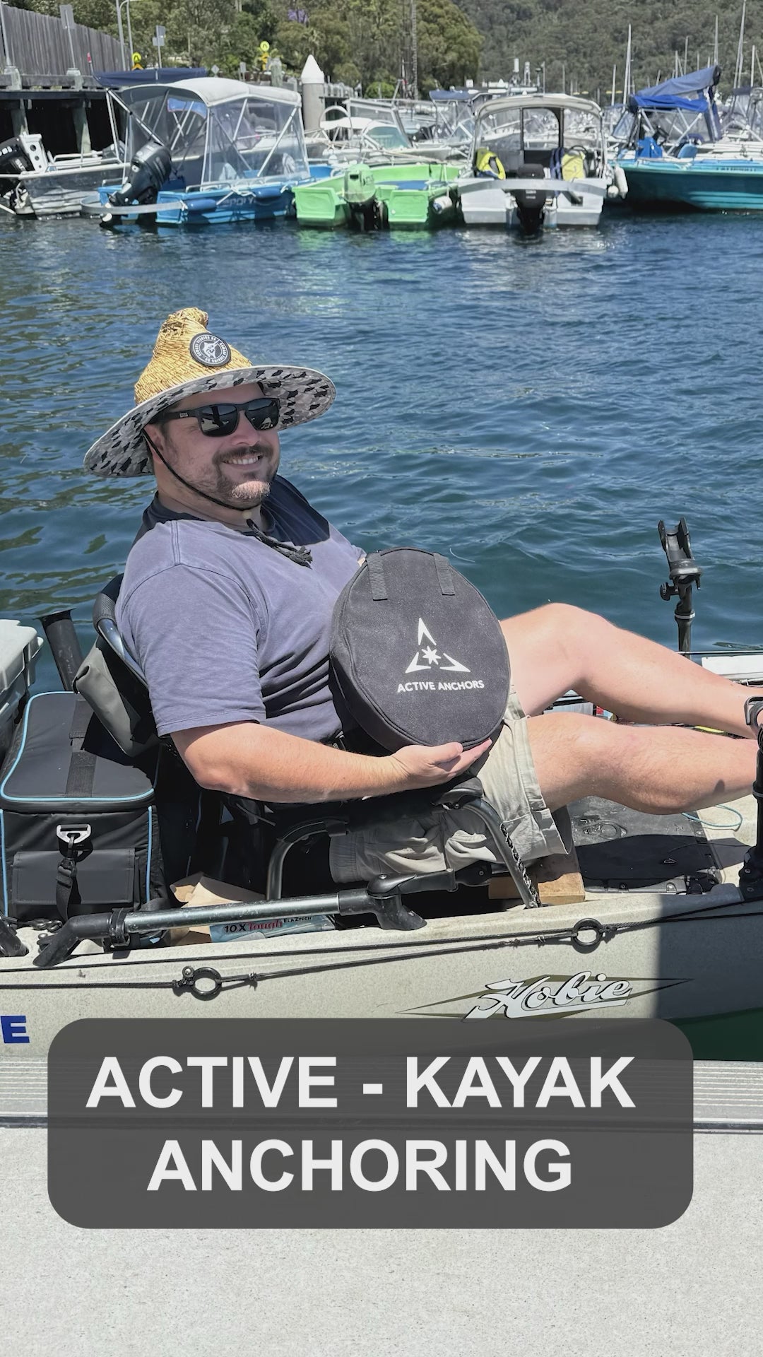 Load video: Active Anchors, Anchor, Any Seabed, Fishing Bat, Kayak, Jet Ski, Yacht, Speed Boat